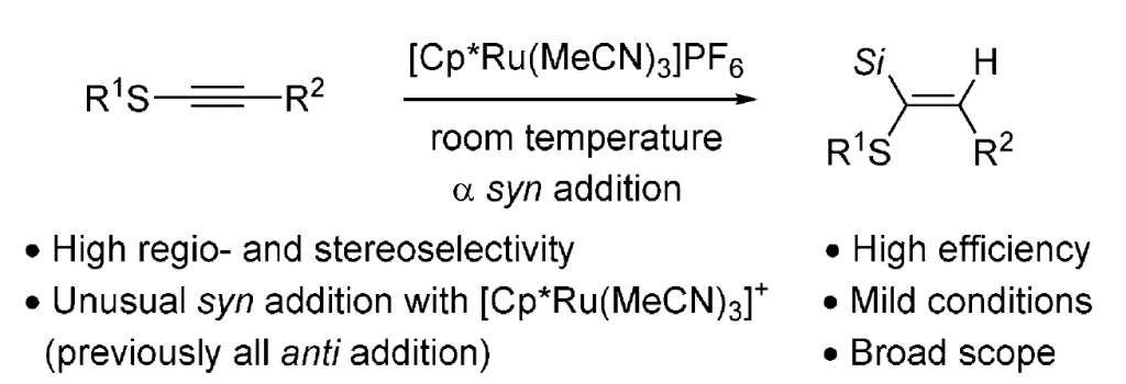 210. Highly Regio- and Stereoselective Hydrosilylation of Internal Thioalkynes under Mild Conditions