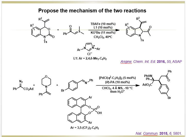 Decarboxylative (4+1) Cycloadditions and Enantioselective three-component reactions